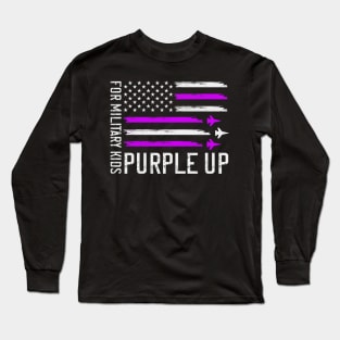 purple up for military kids Long Sleeve T-Shirt